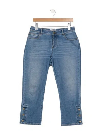 Pre-owned Chanel 2019 Straight Leg Jeans In Blue