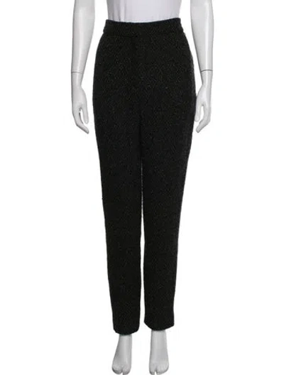 Pre-owned Chanel 2019 Straight Leg Pants In Black