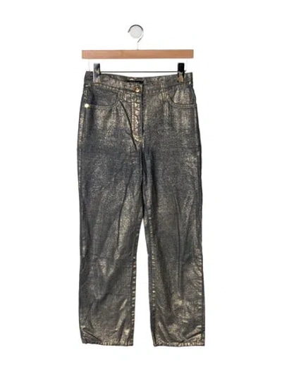 Pre-owned Chanel 2019 Straight Leg Pants In Green