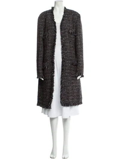 Pre-owned Chanel 2019 Tweed Coat In Multi