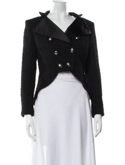 Pre-owned Chanel 2019 Tweed Evening Jacket In Black