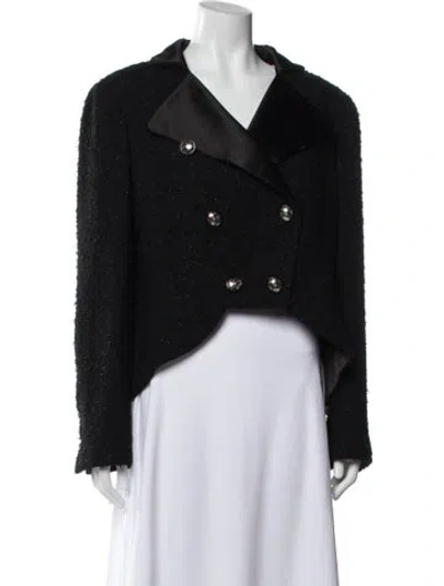 Pre-owned Chanel 2019 Tweed Evening Jacket In Black
