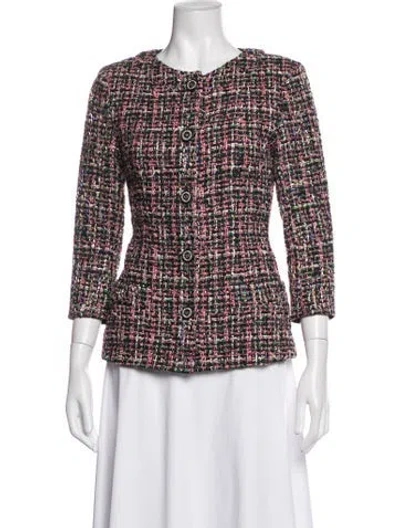 Pre-owned Chanel 2019 Tweed Jacket In Black
