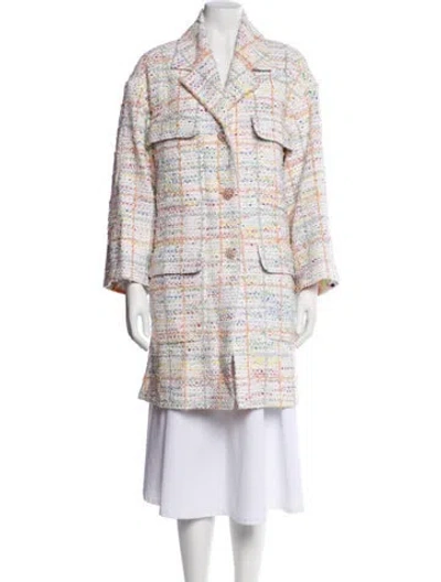 Pre-owned Chanel 2019 Tweed Jacket W/ Tags In Neutral
