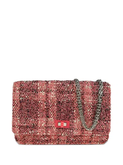 Pre-owned Chanel 2019 Tweed Mademoiselle Shoulder Bag In Pink