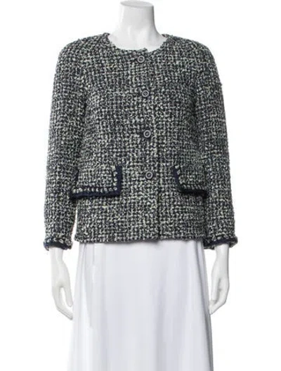 Pre-owned Chanel 2019 Tweed Pattern Evening Jacket In Multi