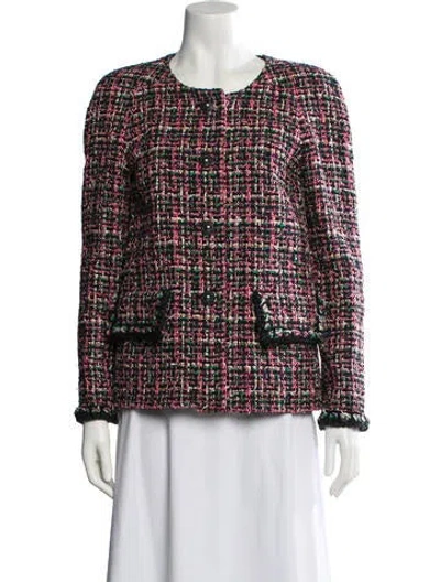 Pre-owned Chanel 2019 Tweed Pattern Evening Jacket W/ Tags In Multi