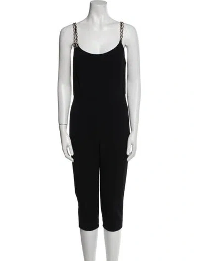 Pre-owned Chanel 2019 Velvet Jumpsuit In Black