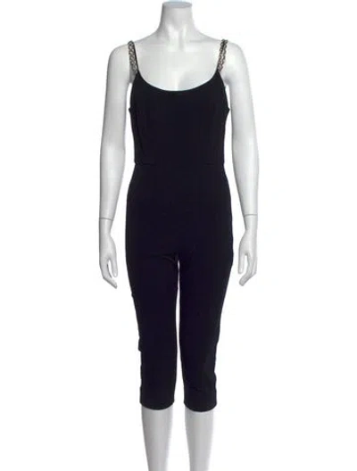 Pre-owned Chanel 2019 Velvet Jumpsuit In Black