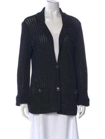 Pre-owned Chanel 2019 V-neck Sweater In Black