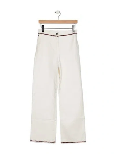 Pre-owned Chanel 2019 Wide Leg Jeans In Multicolor