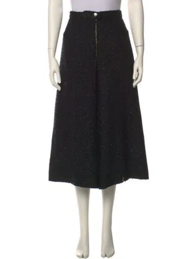 Pre-owned Chanel 2019 Wide Leg Pants In Black