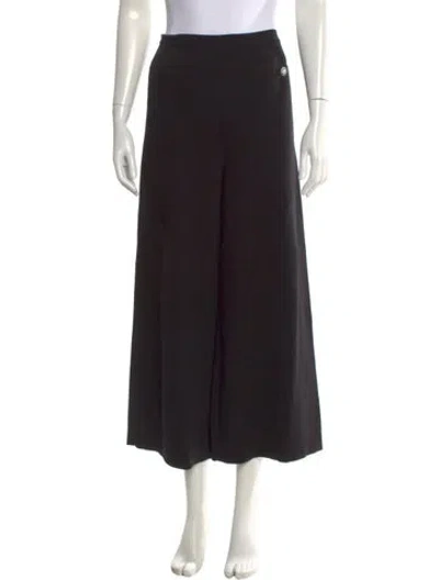 Pre-owned Chanel 2019 Wide Leg Pants In Black