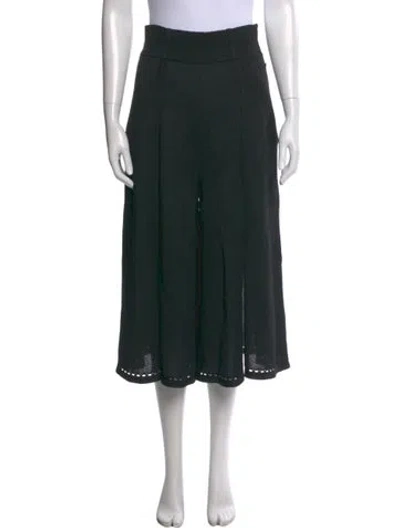 Pre-owned Chanel 2019 Wide Leg Pants In Black
