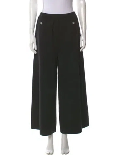 Pre-owned Chanel 2019 Wide Leg Pants In Black