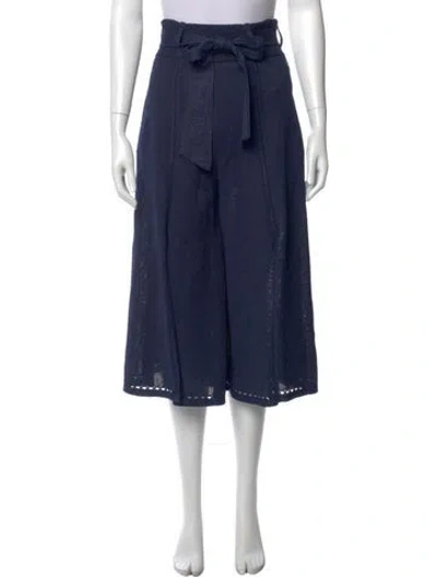 Pre-owned Chanel 2019 Wide Leg Pants In Blue