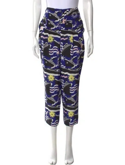 Pre-owned Chanel 2019 Wide Leg Pants In Blue