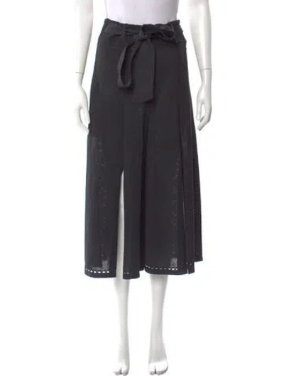 Pre-owned Chanel 2019 Wide Leg Pants In Gray