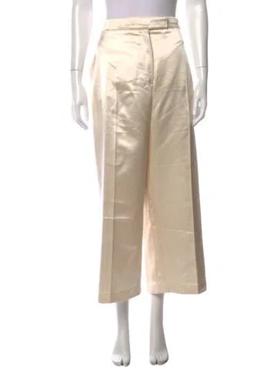 Pre-owned Chanel 2019 Wide Leg Pants In Neutrals