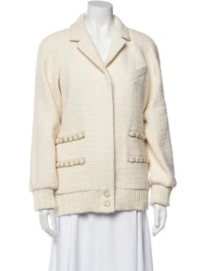 Pre-owned Chanel 2019 Wool Blazer In Neutral