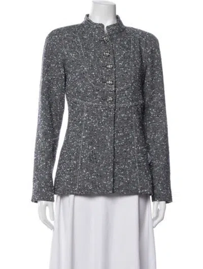 Pre-owned Chanel 2019 Wool Coat In Grey