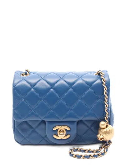 Pre-owned Chanel 2020-2021 Mini Square Classic Single Flap Shoulder Bag