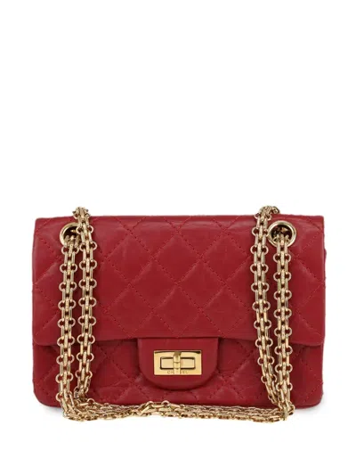 Pre-owned Chanel 2020 2.55 Reissue Shoulder Bag In Red