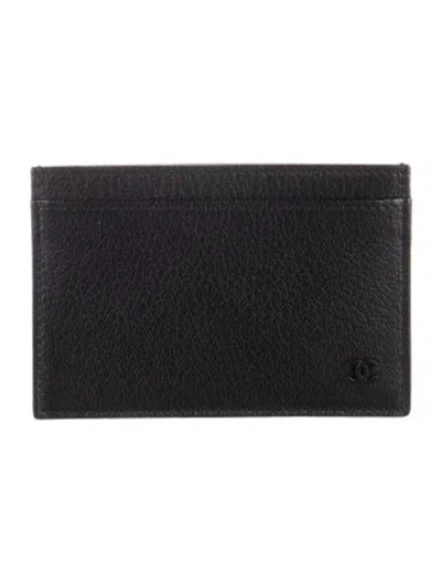 Pre-owned Chanel 2020 Card Holder Card Holder In Black
