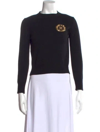 Pre-owned Chanel 2020 Cashmere Sweater In Black
