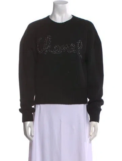 Pre-owned Chanel 2020 Cashmere Sweater In Black
