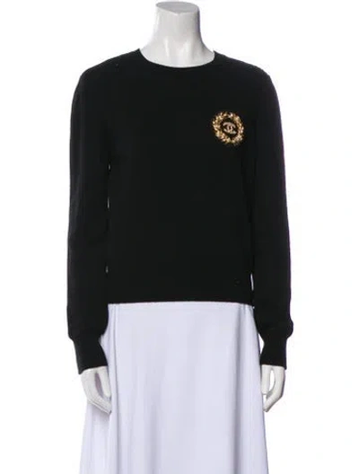 Pre-owned Chanel 2020 Cashmere Sweater In Black