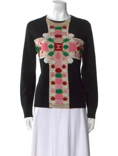 Pre-owned Chanel 2020 Cashmere Sweater In Black