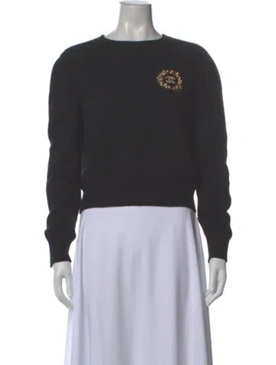 Pre-owned Chanel 2020 Cashmere Sweater In Black