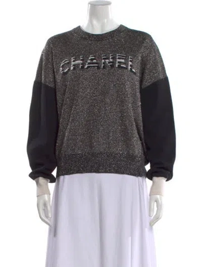 Pre-owned Chanel 2020 Cashmere Sweater In Black