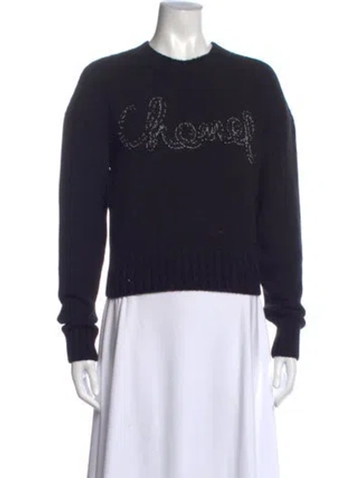 Pre-owned Chanel 2020 Cashmere Sweater In Black