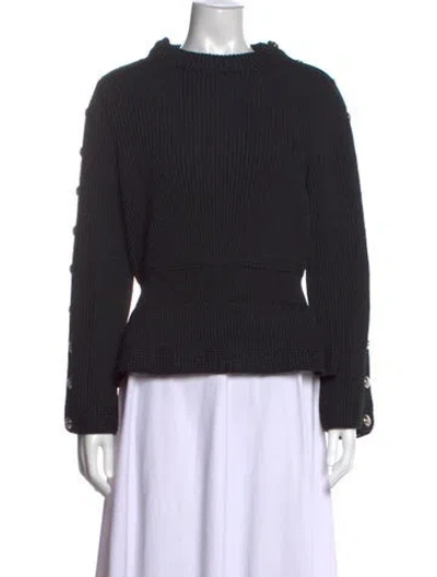 Pre-owned Chanel 2020 Cashmere Sweater In Black