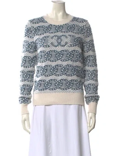 Pre-owned Chanel 2020 Cashmere Sweater In Blue