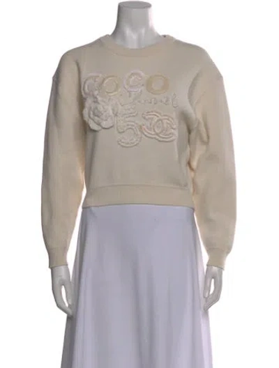 Pre-owned Chanel 2020 Cashmere Sweater In Neutral