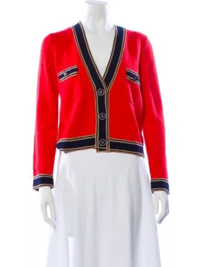 Pre-owned Chanel 2020 Cashmere Sweater In Red