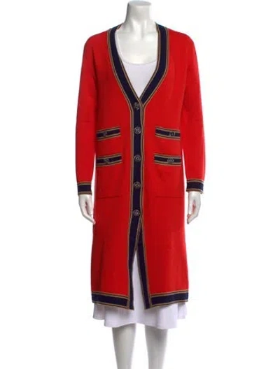 Pre-owned Chanel 2020 Cashmere Sweater In Red