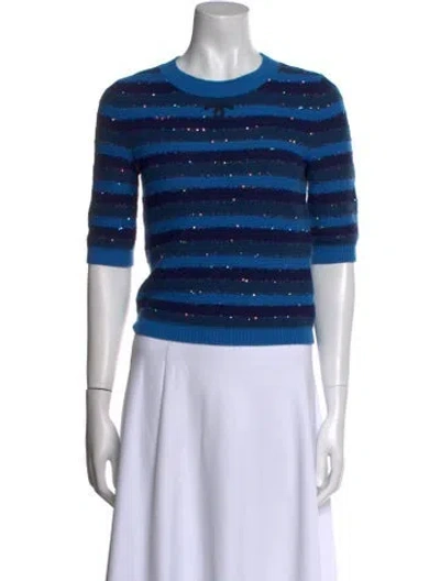 Pre-owned Chanel 2020 Cashmere Sweater W/ Tags In Blue