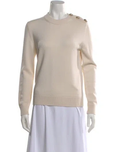 Pre-owned Chanel 2020 Cashmere Sweater In White