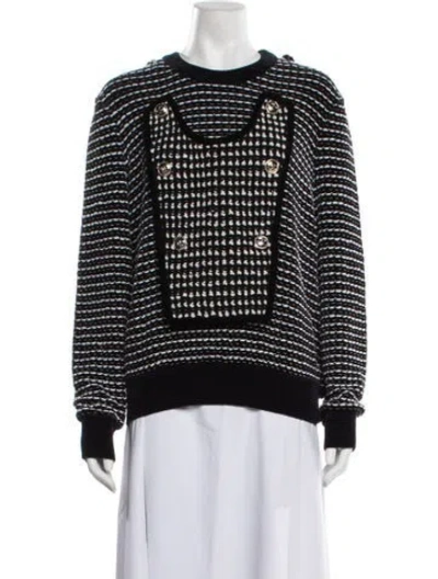 Pre-owned Chanel 2020 Chenille Sweater In Blue