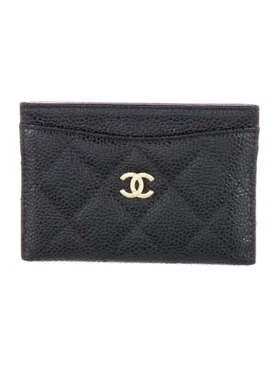 Pre-owned Chanel 2020 Classic Card Holder Card Holder In Black