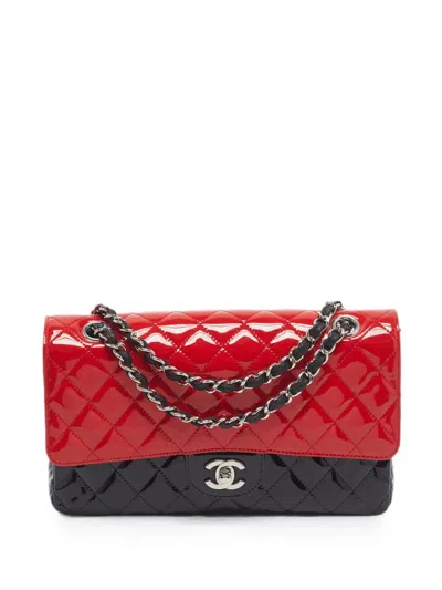 Pre-owned Chanel 2020 Classic Double Flap Quilted Tote Bag In Red