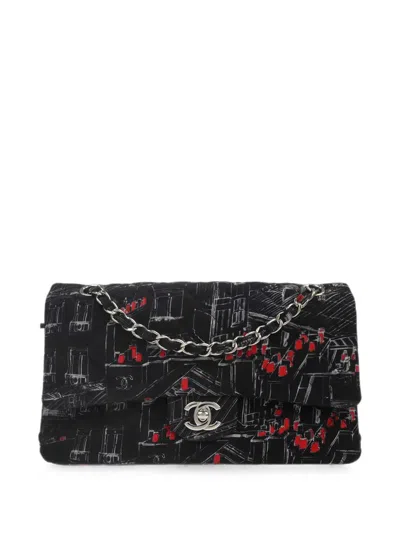Pre-owned Chanel 2020 Classic Double Flap Shoulder Bag In Black