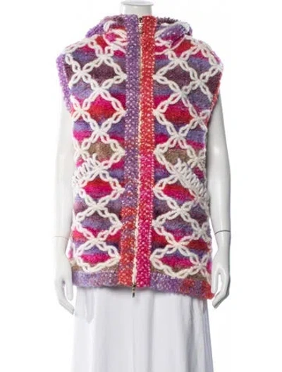 Pre-owned Chanel 2020 Coco Neige Sweater W/ Tags In Purple