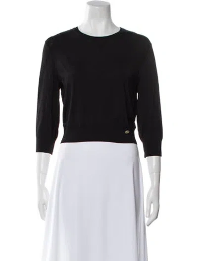 Pre-owned Chanel 2020 Crew Neck Sweater In Black