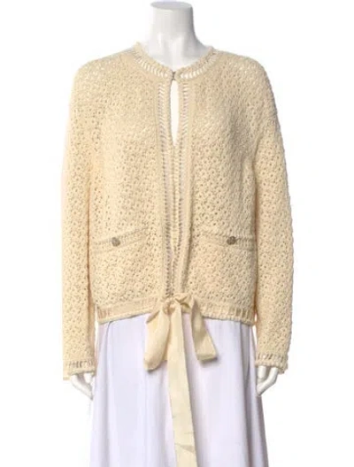 Pre-owned Chanel 2020 Crew Neck Sweater In Neutral