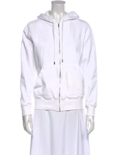 Pre-owned Chanel 2020 Crew Neck Sweatshirt In White